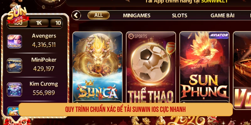 Quy trình chuẩn xác để tải SUNWIN iOS cực nhanh